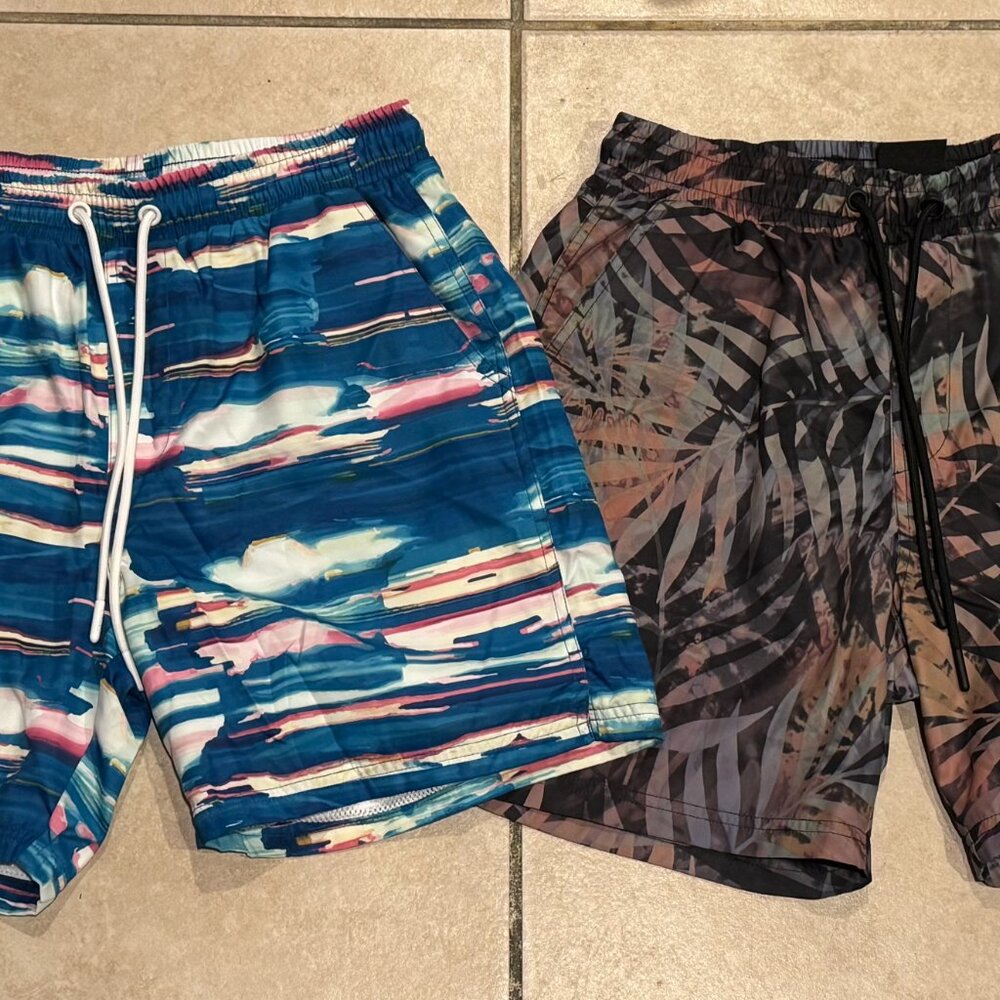TWO (2) of CSG Men's Storm/Palm  Cove Shorts 1805445 NEW with TAGS